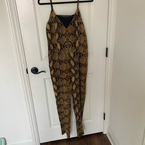 Rattlesnake Print Jumpsuit